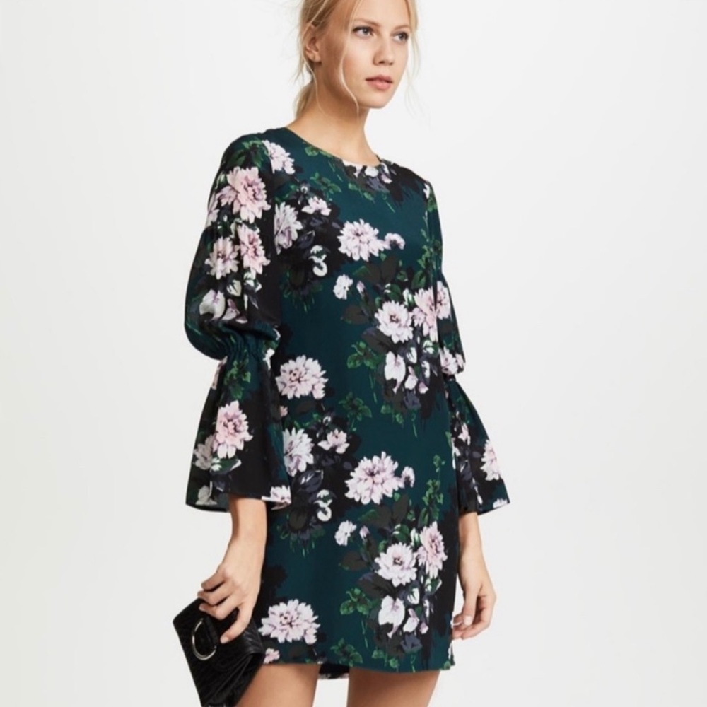 Club Monaco Floral Silk Dress